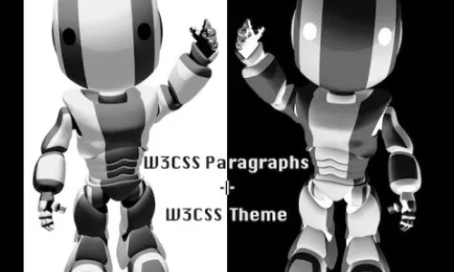 ⚡️ Simple Text in W3CSS Paragraphs & W3CSS Theme | W3CSS Paragraphs Becomes Paragraphs Bundles